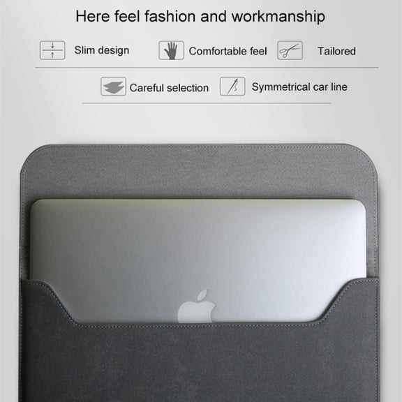 Horizontal Matte Leather Laptop Inner Bag for MacBook Air 11.6 inch A1465 (2012