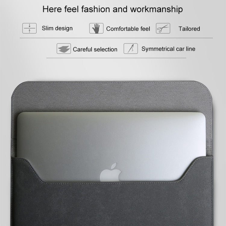 Horizontal Matte Leather Laptop Inner Bag for MacBook Air 11.6 inch A1465 (2012