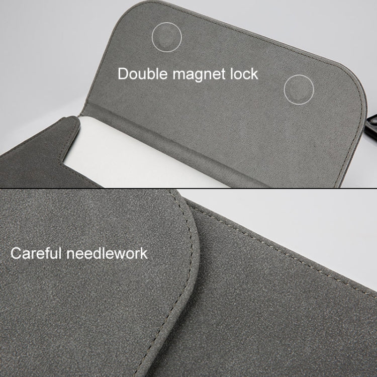 Horizontal Matte Leather Laptop Inner Bag for MacBook Air 11.6 inch A1465 (2012