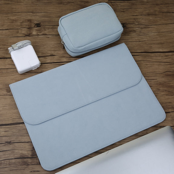 2 in 1 Horizontal Matte Leather Laptop Inner Bag + Power Bag for MacBook Air 11.6 inch A1465 (2012