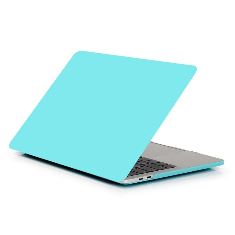 ENKAY Hat-Prince 2 in 1 Frosted Hard Shell Plastic Protective Case + Europe Version Ultra-thin TPU Keyboard Protector Cover for 2016 MacBook Pro 13.3 Inch without Touch Bar (A1708) (Blue)