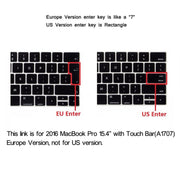 ENKAY Hat-Prince 2 in 1 Crystal Hard Shell Plastic Protective Case + Europe Version Ultra-thin TPU Keyboard Protector Cover for 2016 MacBook Pro 15.4 Inch with Touch Bar (A1707) (Red)