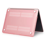 Laptop Frosted Style PC Protective Case for MacBook Pro 15.4 inch A1990 (2018)(Pink)