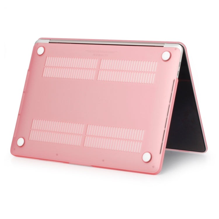 Laptop Frosted Style PC Protective Case for MacBook Pro 15.4 inch A1990 (2018)(Pink)