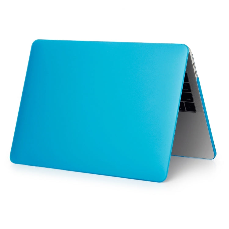 Laptop Frosted Style PC Protective Case for MacBook Pro 15.4 inch A1990 (2018)(Lake Blue)