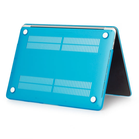 Laptop Frosted Style PC Protective Case for MacBook Pro 15.4 inch A1990 (2018)(Lake Blue)
