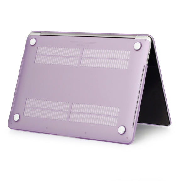 Laptop Frosted Style PC Protective Case for MacBook Pro 15.4 inch A1990 (2018)(Purple)