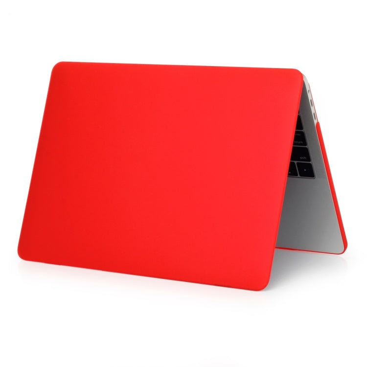 Laptop Frosted Style PC Protective Case for MacBook Pro 15.4 inch A1990 (2018)(Red)