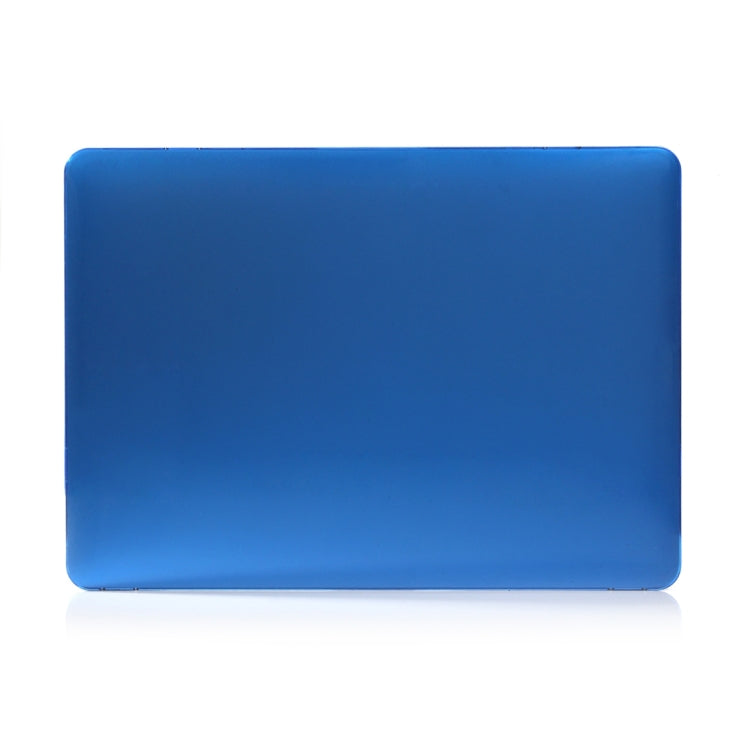 Laptop Crystal Style PC Protective Case for MacBook Pro 15.4 inch A1990 (2018) (Dark Blue)