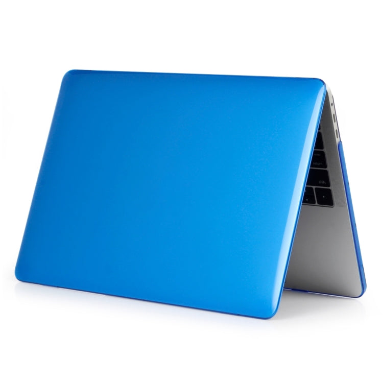 Laptop Crystal Style PC Protective Case for MacBook Pro 15.4 inch A1990 (2018) (Dark Blue)
