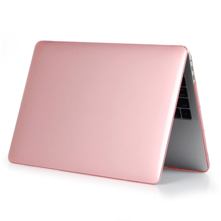Laptop Crystal Style PC Protective Case for MacBook Pro 15.4 inch A1990 (2018) (Pink)
