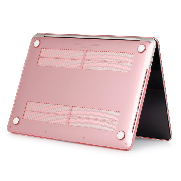 Laptop Crystal Style PC Protective Case for MacBook Pro 15.4 inch A1990 (2018) (Pink)