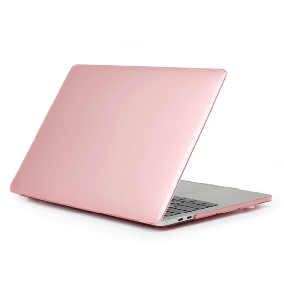 Laptop Crystal Style PC Protective Case for MacBook Pro 15.4 inch A1990 (2018) (Pink)