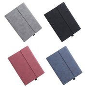 For Microsoft Surface Pro 7 / 7+ South African Sheepskin Magnetic Horizontal Flip Leather Case with Pen Slot & Holder (Blue)
