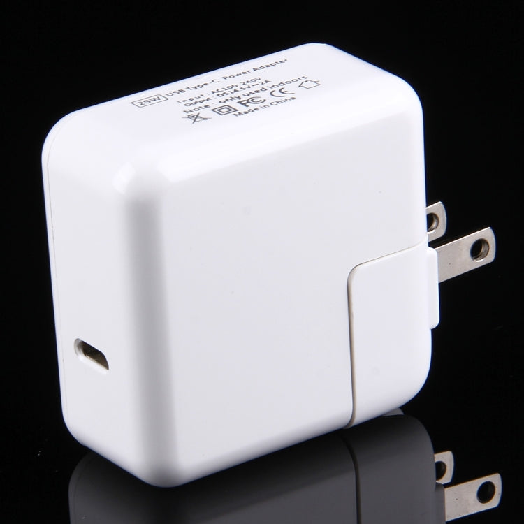 29W USB-C / Type-C 3.1 Port Power Charger Adapter, US Plug(White)