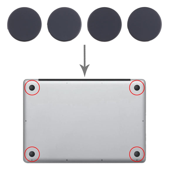 For MacBook Pro A2442 A2485 A2681 2021 2022 4 in 1 Bottom Case Rubber Mats
