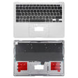 For Macbook Air 13 2020 M1 A2337 C-side Cover + UK Edition Key Board (Silver) - Bottom Cover by PMC TechLife | Online Shopping South Africa | PMC TechLife