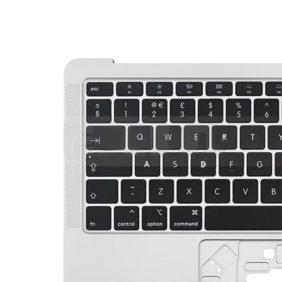 For Macbook Air 13 2020 M1 A2337 C-side Cover + UK Edition Key Board (Silver)