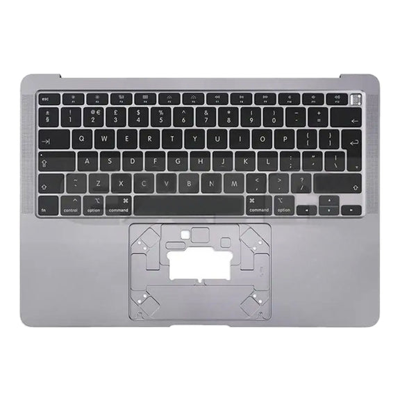 For Macbook Air 13 A2179 2020 C-side Cover + UK Edition Key Board(Black)