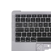 For Macbook Air 13 A2179 2020 C-side Cover + UK Edition Key Board(Black)