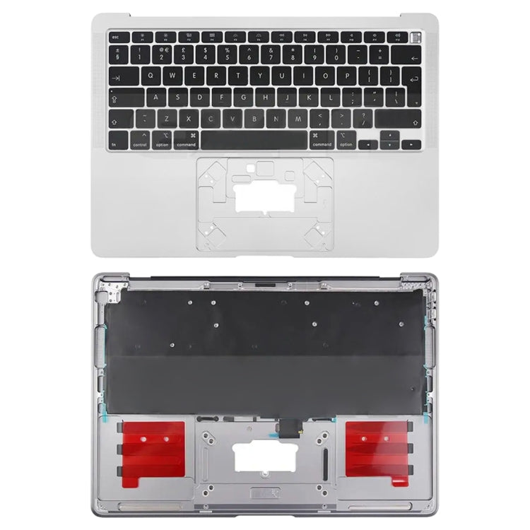 For Macbook Air 13 A2179 2020 C-side Cover + UK Edition Key Board(Silver)