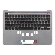For Macbook Pro 13 inch 2021 A2338 C-side Cover + UK Edition Key Board (Grey)