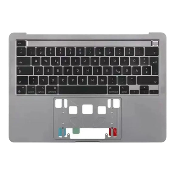For Macbook Pro 13 inch 2021 A2338 C-side Cover + UK Edition Key Board (Grey)