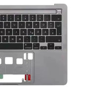 For Macbook Pro 13 inch 2021 A2338 C-side Cover + UK Edition Key Board (Grey)
