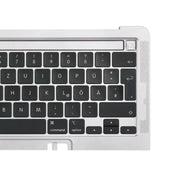 For Macbook Pro 13 inch 2021 A2338 C-side Cover + UK Edition Key Board (Silver)