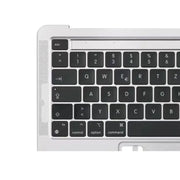 For Macbook Pro 13 inch 2021 A2338 C-side Cover + UK Edition Key Board (Silver)