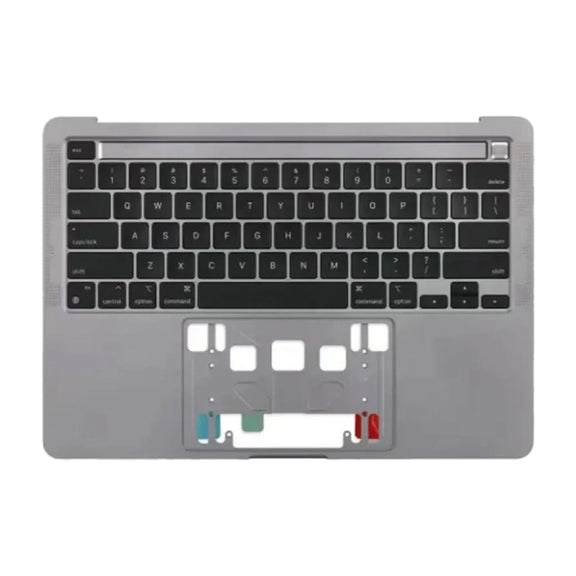 For MacBook Pro Retina 13 inch A2289 2020 C-side Cover + US Edition Key Board (Grey)