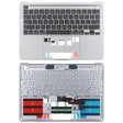 For MacBook Pro Retina 13 inch A2289 2020 C-side Cover + US Edition Key Board (Silver) - Bottom Cover by PMC TechLife | Online Shopping South Africa | PMC TechLife