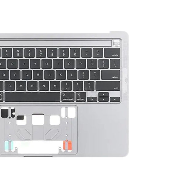For MacBook Pro Retina 13 inch A2289 2020 C-side Cover + US Edition Key Board (Silver)