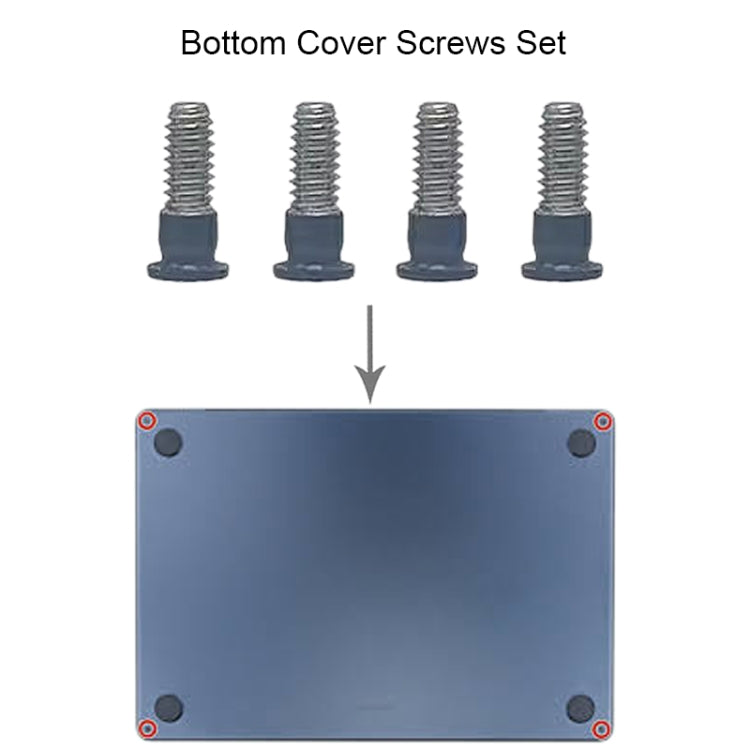 For MacBook Air 15.3 M2 A2941 Bottom Cover Screws Set (Grey)