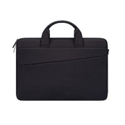 ST03S 13.3 inch Double Side Pockets Wearable Oxford Cloth Soft Handle Portable Laptop Tablet Bag(Black)