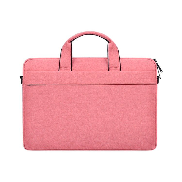 ST03S 13.3 inch Double Side Pockets Wearable Oxford Cloth Soft Handle Portable Laptop Tablet Bag(Pink)