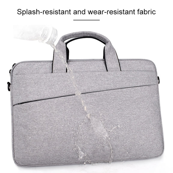 ST03S 13.3 inch Double Side Pockets Wearable Oxford Cloth Soft Handle Portable Laptop Tablet Bag(Grey)