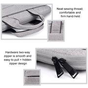 ST03S 13.3 inch Double Side Pockets Wearable Oxford Cloth Soft Handle Portable Laptop Tablet Bag(Grey)