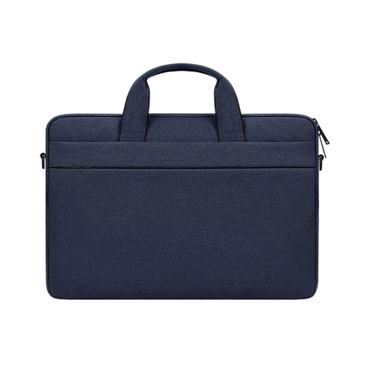 ST03S 13.3 inch Double Side Pockets Wearable Oxford Cloth Soft Handle Portable Laptop Tablet Bag(Navy Blue)