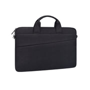ST03S 14.1 inch Double Side Pockets Wearable Oxford Cloth Soft Handle Portable Laptop Tablet Bag(Black)