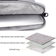 ST03S 14.1 inch Double Side Pockets Wearable Oxford Cloth Soft Handle Portable Laptop Tablet Bag(Deep Space Gray)