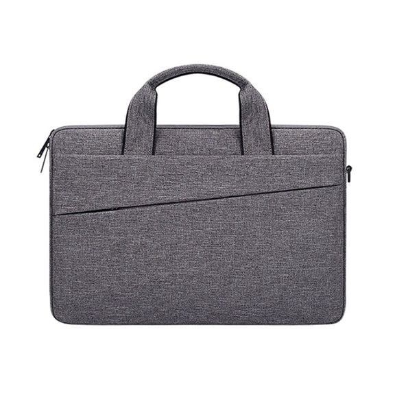 ST03S 15.4 inch Double Side Pockets Wearable Oxford Cloth Soft Handle Portable Laptop Tablet Bag(Deep Space Gray)
