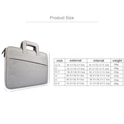 ST03S 15.6 inch Double Side Pockets Wearable Oxford Cloth Soft Handle Portable Laptop Tablet Bag(Deep Space Gray)