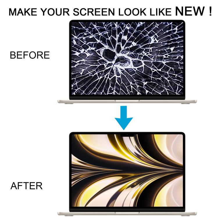 For MacBook Air 13.6 inch A3113 2024 EMC8611 Full LCD Display Screen(Starlight)