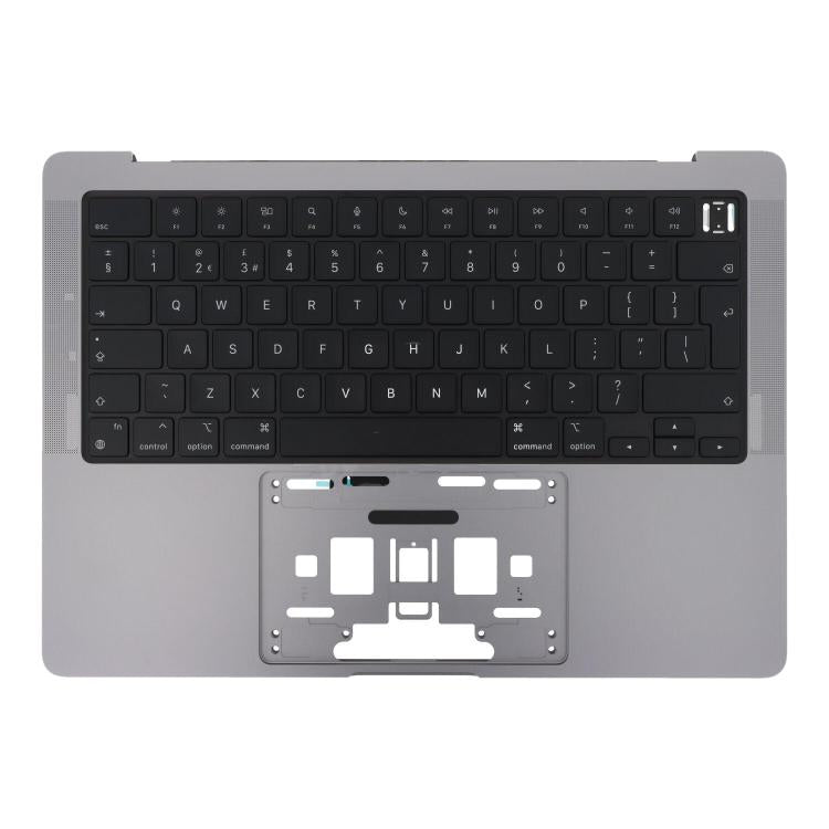For MacBook Pro 14 inch 2021 A2442 / 2023 A2779 Big Enter Version UK Keyboard with C Shell (Grey)