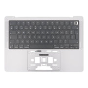 For MacBook Pro 14 inch 2021 A2442 / 2023 A2779 Big Enter Version UK Keyboard with C Shell (Silver)