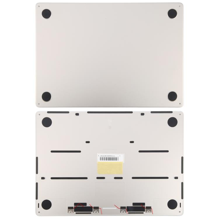 For MacBook Air 13.6 inch A3113 2024 EMC8611 Computer Case Bottom Cover (Starlight)