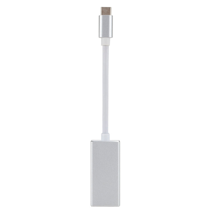 USB-C / Type-C 3.1 Male to Mini DP Female HD Converter, Length: 12cm(Silver)