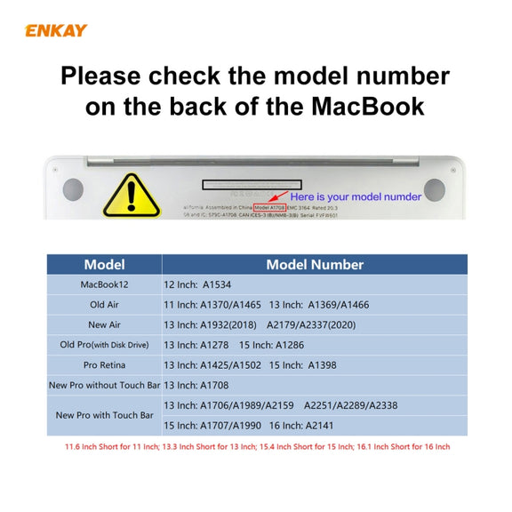 ENKAY HD PET Screen Protector for MacBook Pro 15.4 inch A1707 (2016