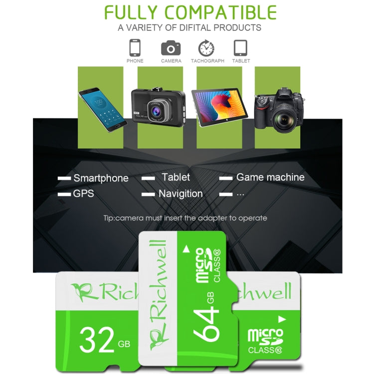 Richwell 128GB High Speed Class 10 Micro SD(TF) Memory Card